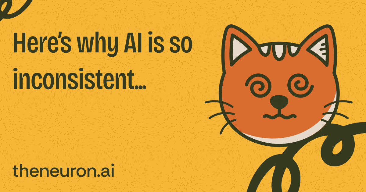 😺 Did Ex-OpenAI CTO Mira's $12B startup just solve AI's biggest bug??