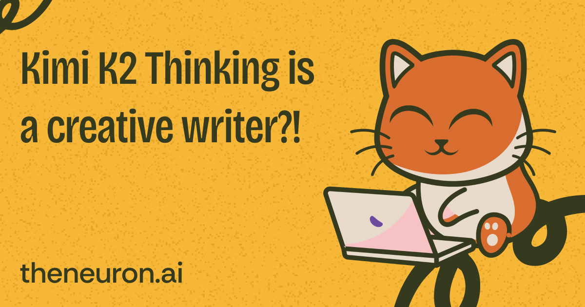 😸 Kimi K2 Thinking = The First Good AI Creative Writer?