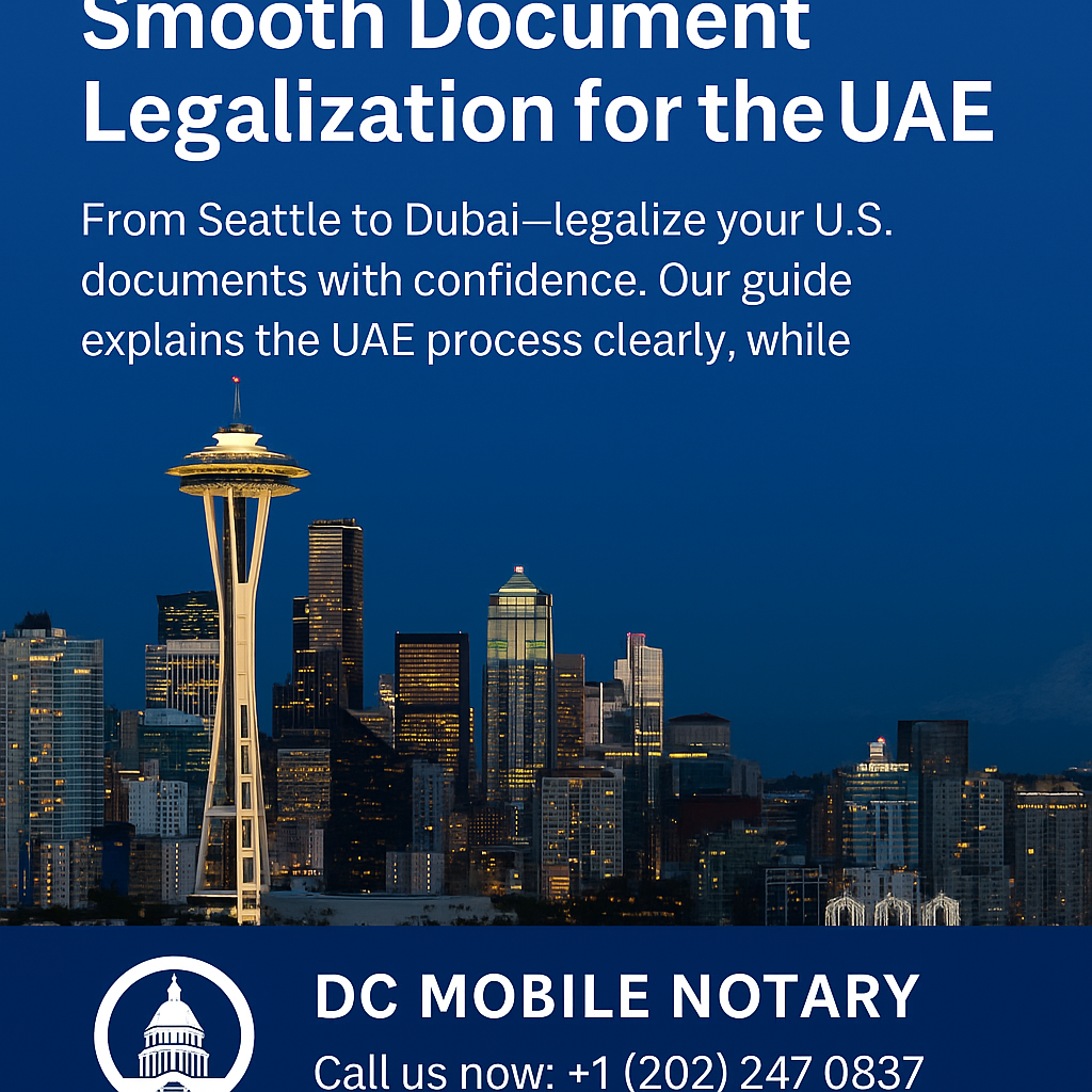 Seattle Professionals: Smooth Document Legalization for the UAE