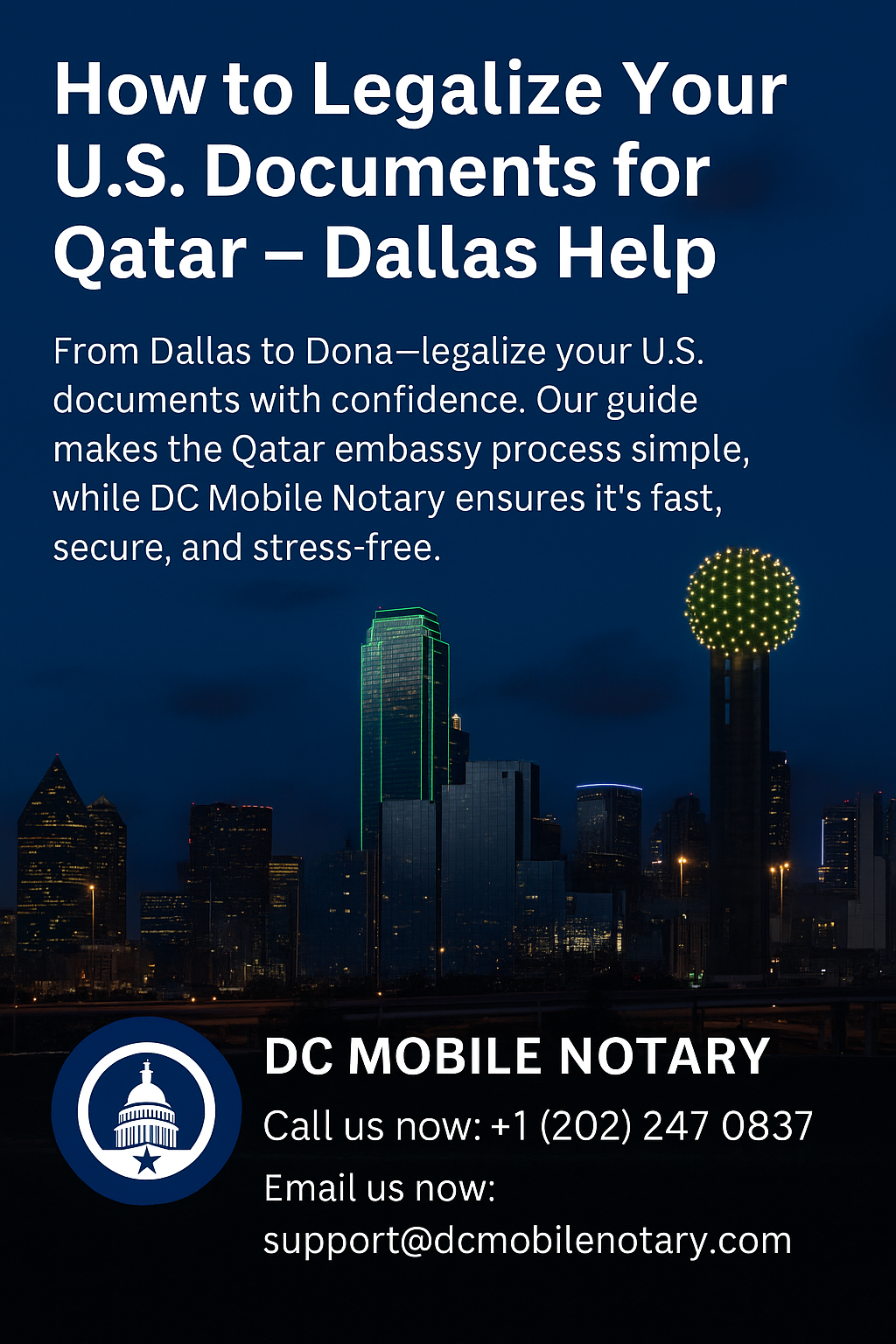 How to Legalize Your U.S. Documents for Qatar – Dallas Help