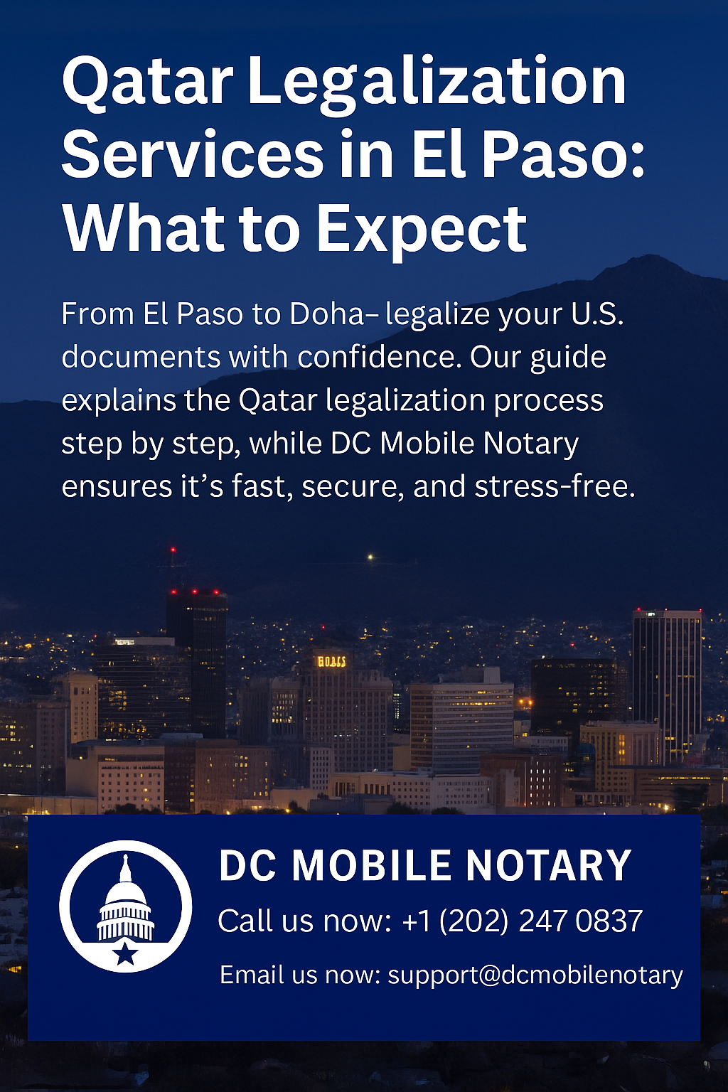 Qatar Legalization Services in El Paso: What to Expect