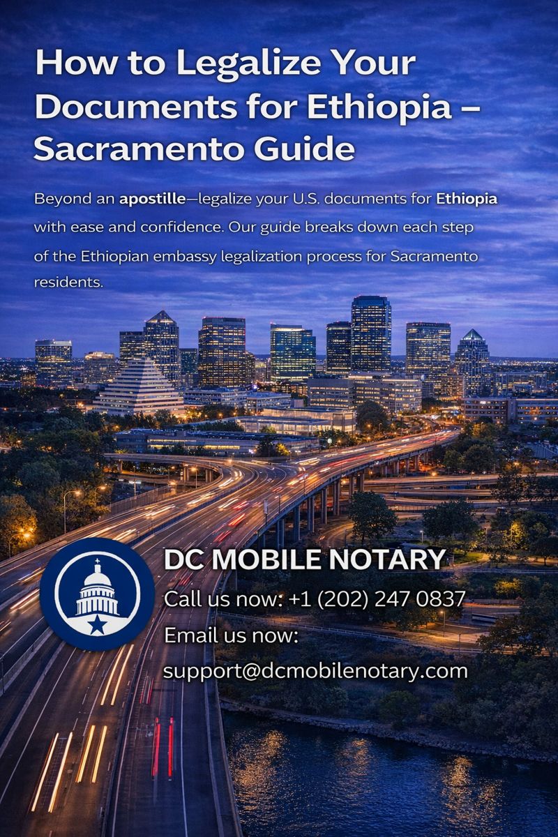 How to Legalize Your Documents for Ethiopia Sacramento Guide
