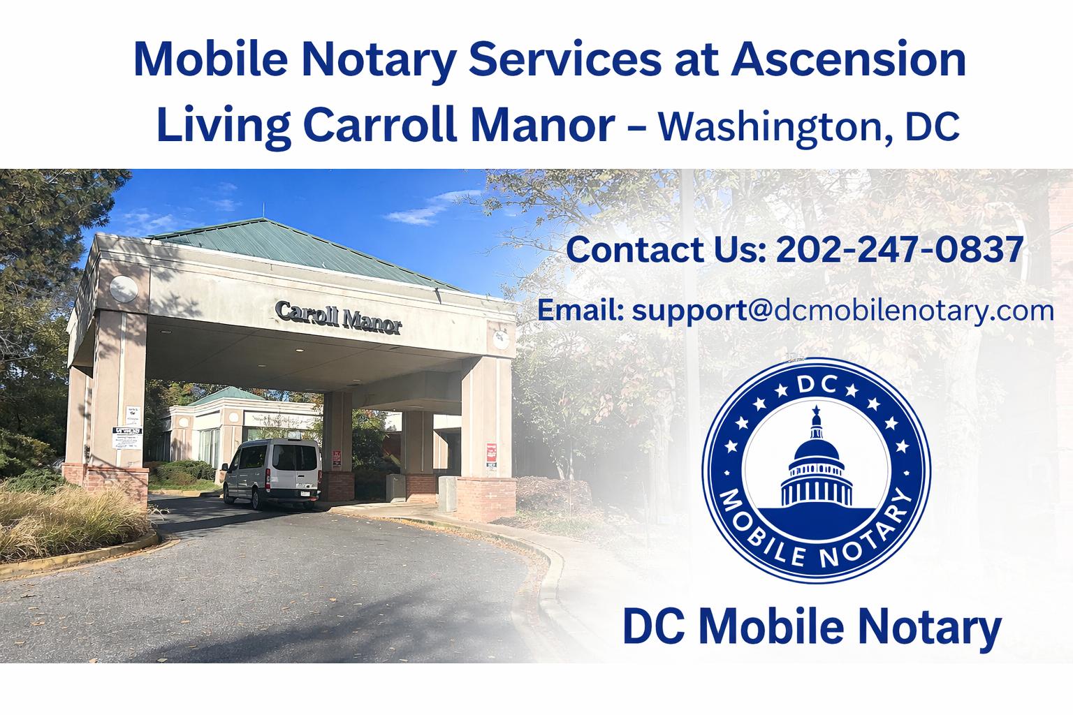 Notary Services at Ascension Living Carroll Manor – Washington, DC