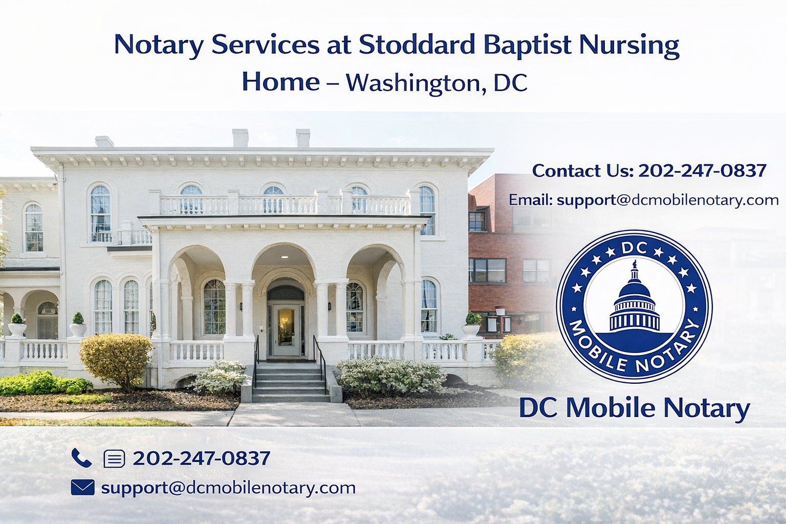 Notary Services at Stoddard Baptist Nursing Home – Washington, DC