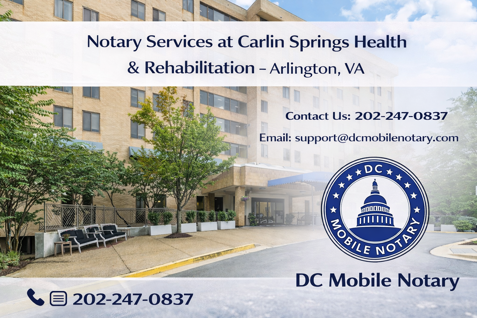 Notary Services at Carlin Springs Health & Rehabilitation – Arlington, VA
