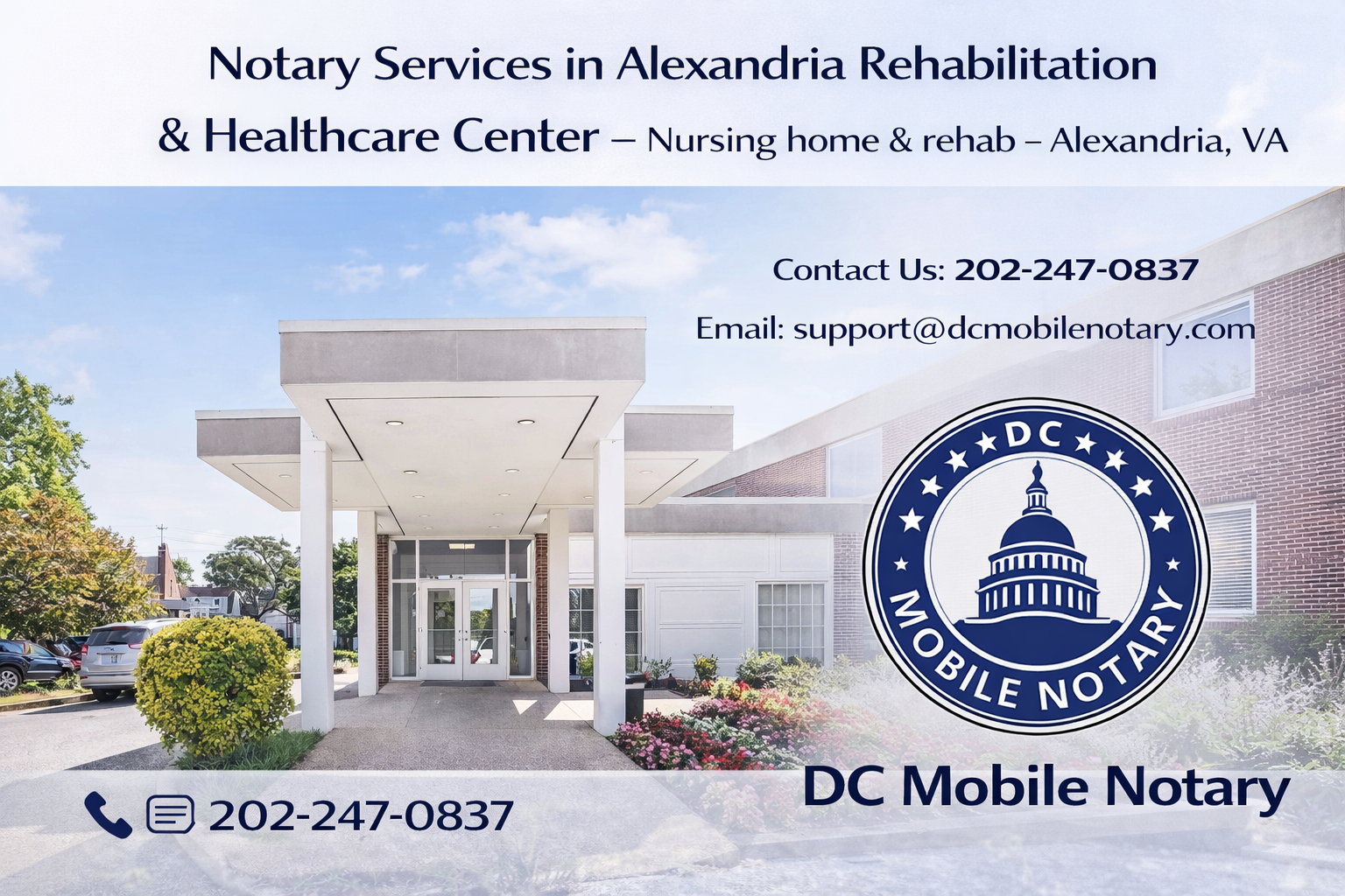 Notary Services at Alexandria Rehabilitation & Healthcare Center – Alexandria, VA