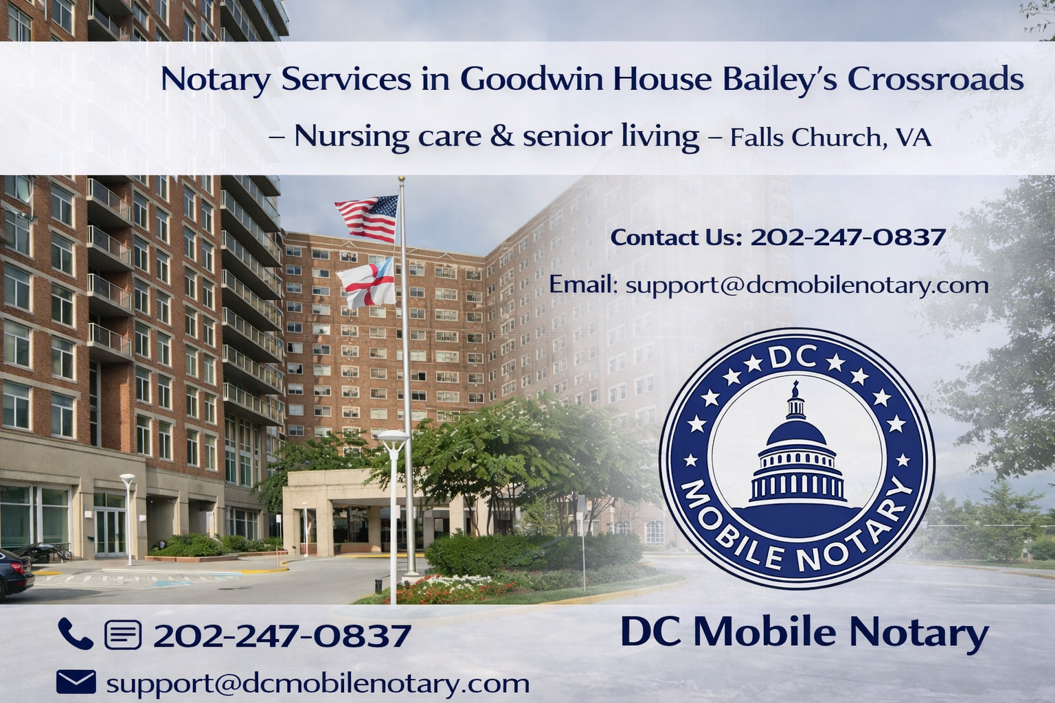 Notary Services at Goodwin House Bailey’s Crossroads – Falls Church, VA