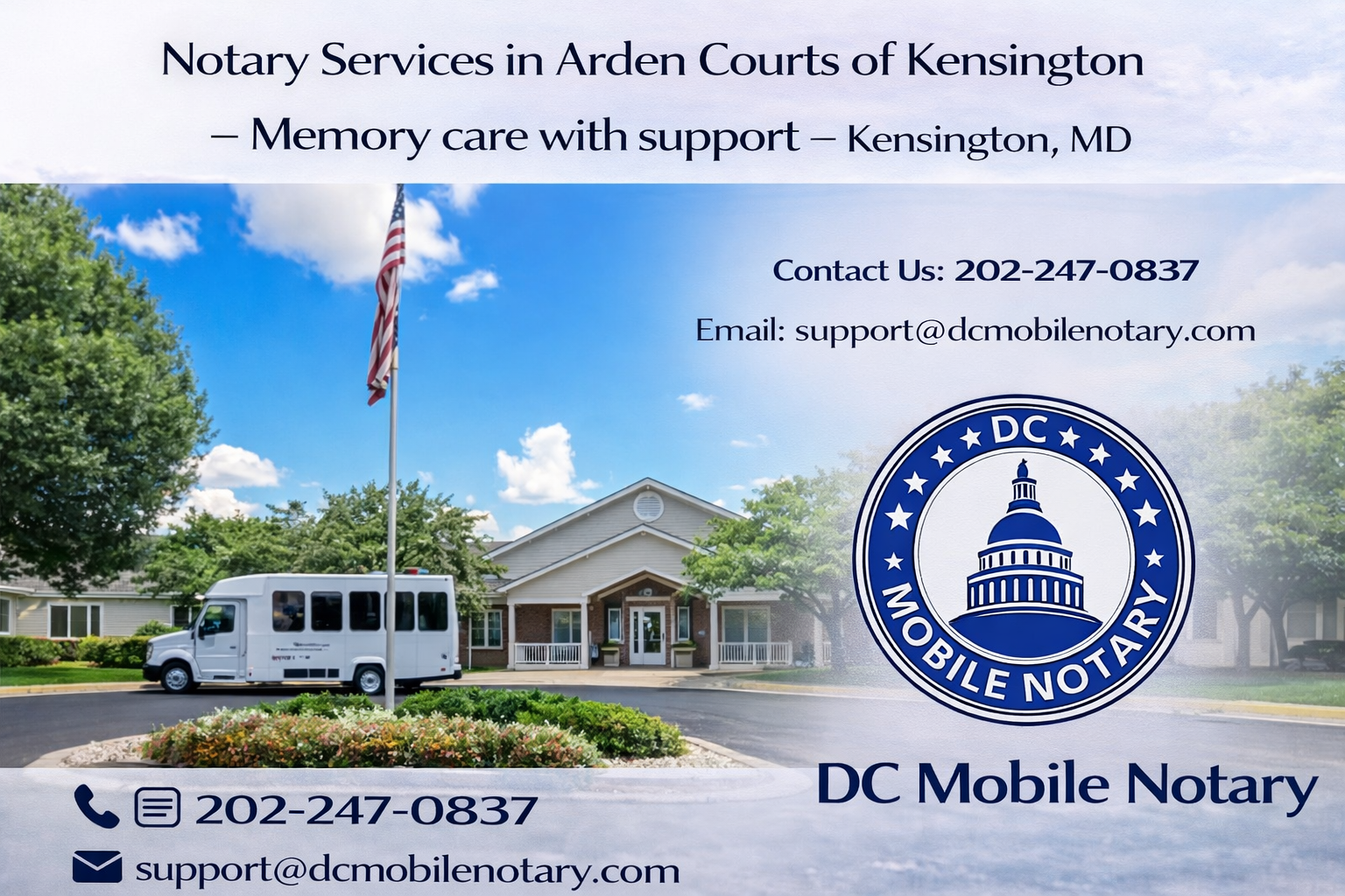 Notary Services at Arden Courts of Kensington – Kensington, MD