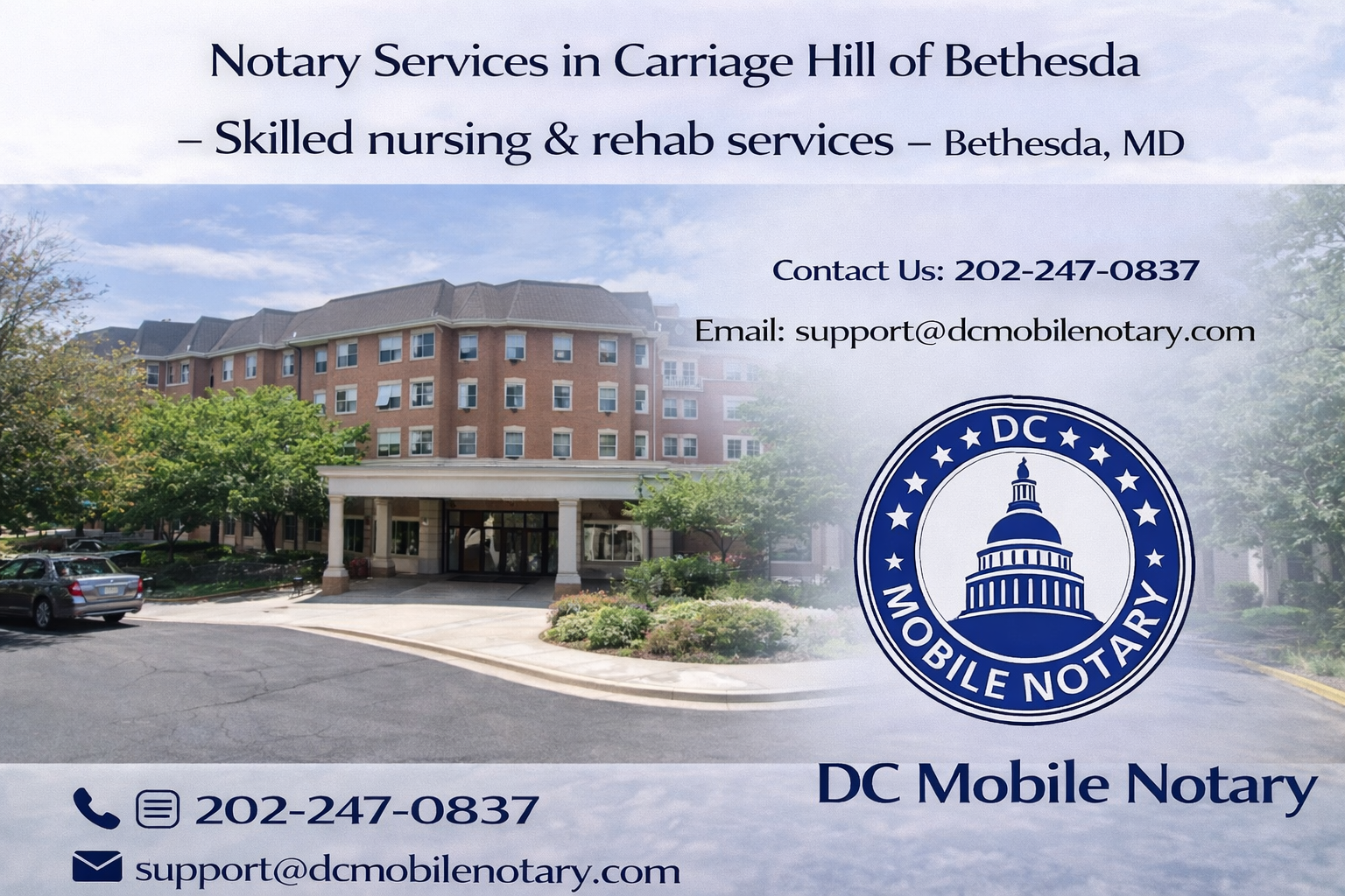 Notary Services at Carriage Hill of Bethesda – Bethesda, MD