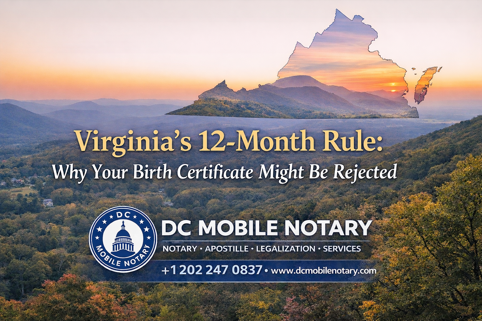 Virginia’s 12-Month Rule: Why Your Birth Certificate Might Be Rejected