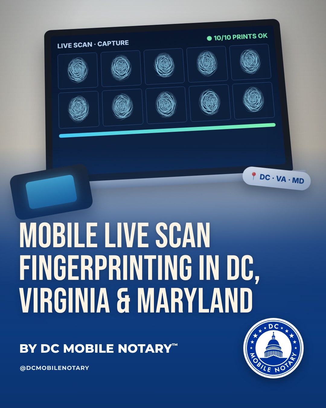 Mobile Live Scan Fingerprinting in DC, Virginia and Maryland: We Come to You (2026)