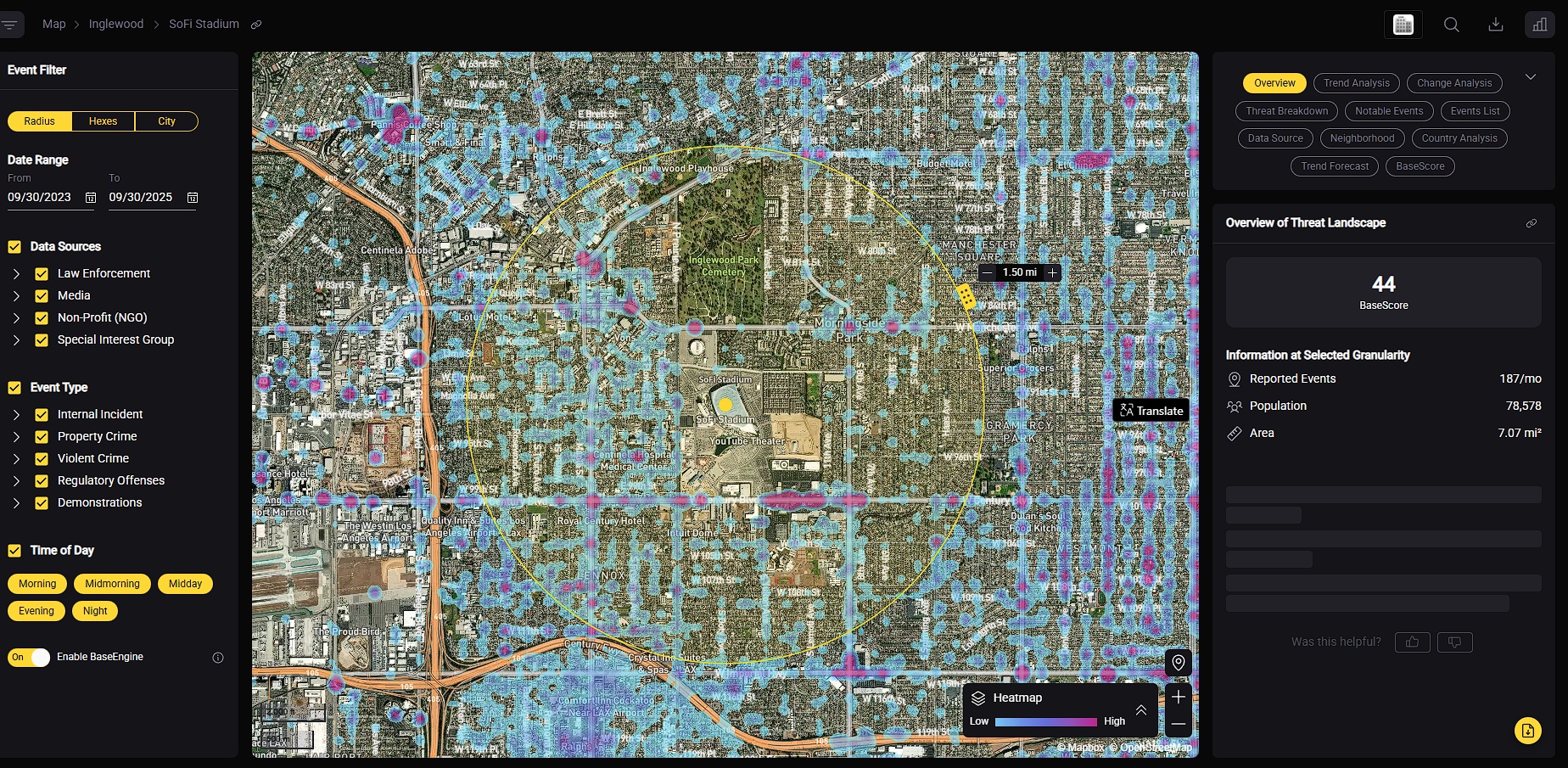 SoFi Stadium (Inglewood, California, USA) FIFA World Cup 26 Threat Assessment