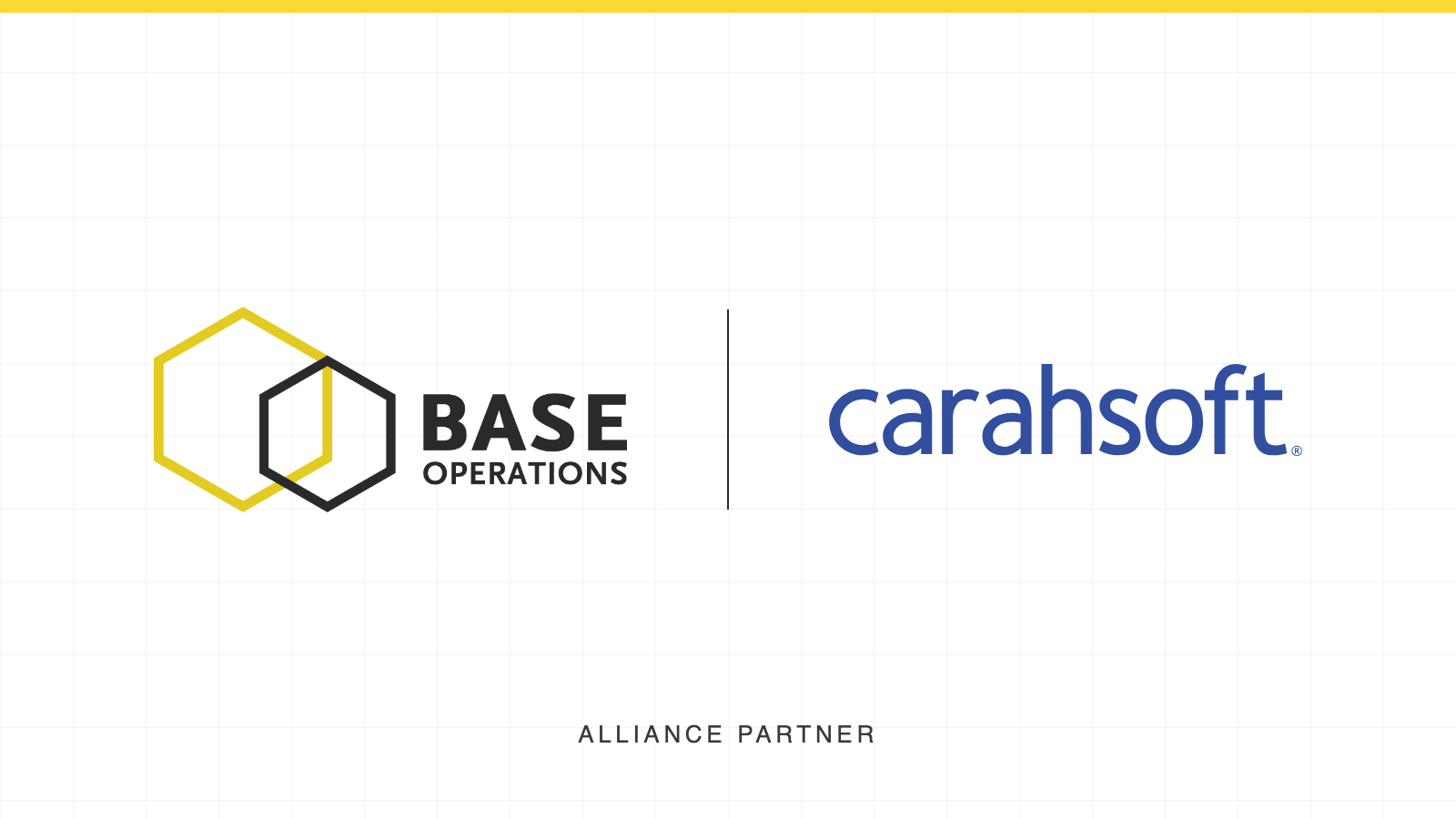 Base Operations Partners with Carahsoft to Bring Street-Level Threat Intelligence to Government logo lockup