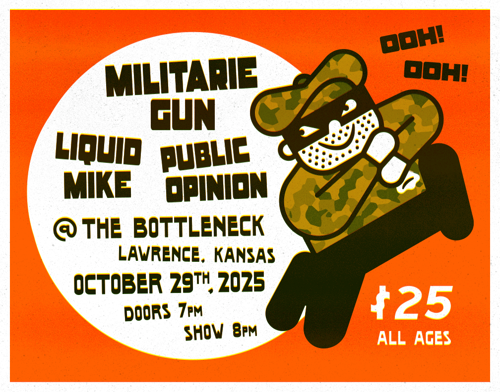 Militarie Gun Gig Poster