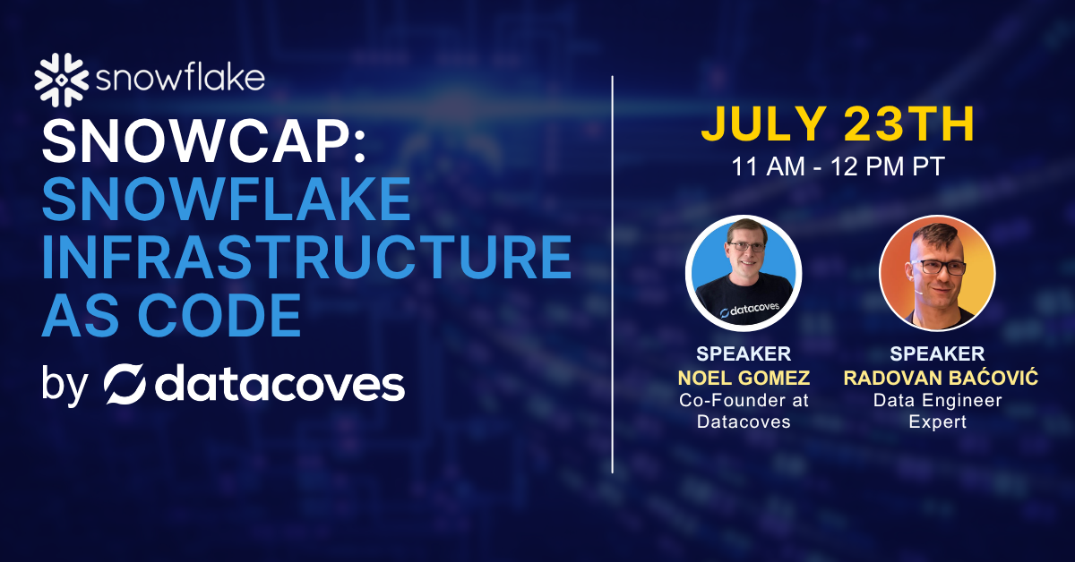 Workshop: Snowcap: Snowflake infrastructure as code