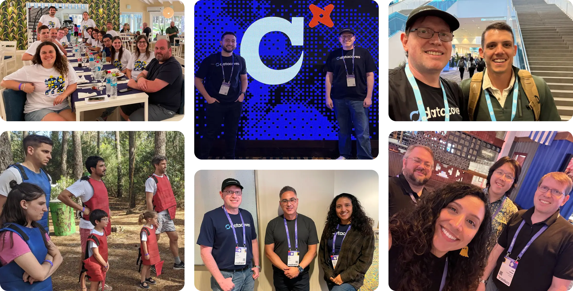 Datacoves team pictures gallery - gatherings, activities, and conferences