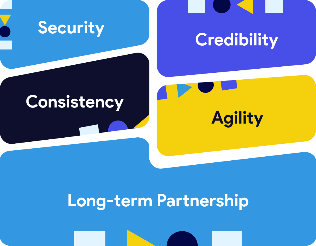 Datacoves operates with security, consistency, agility, credibility, and long-term partnership