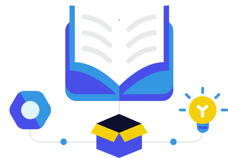 Datacoves learning resources abstract illustration