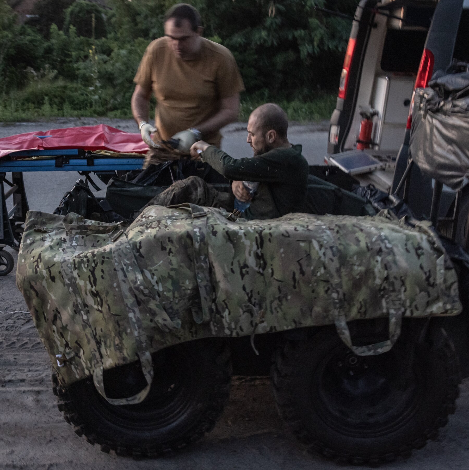 A wounded soldier TK...