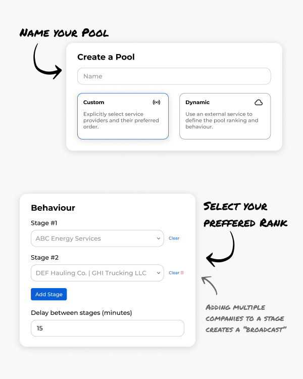 Showing how a standard Pool can be created to use with Dynamic Dispatch