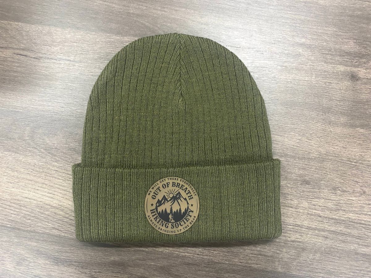 Out of Breath Hiking Society Beanie - Circle 