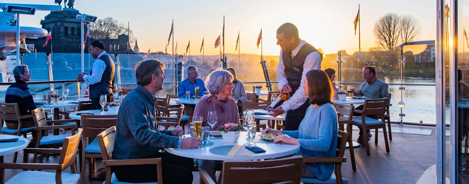 Viking River Cruises terrace waiter service