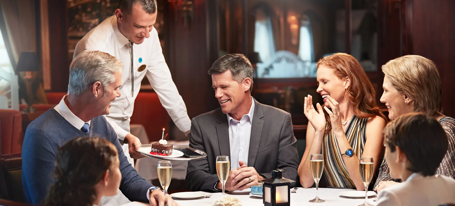 Princess Cruises friends having dinner