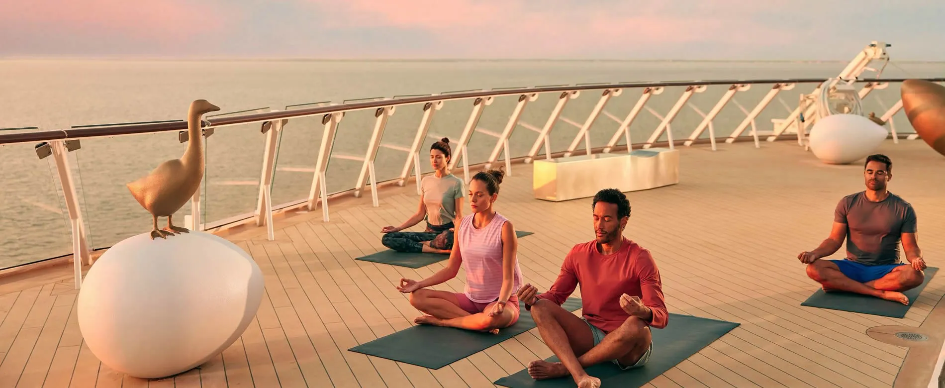 Celebrity Cruises group fitness yoga class