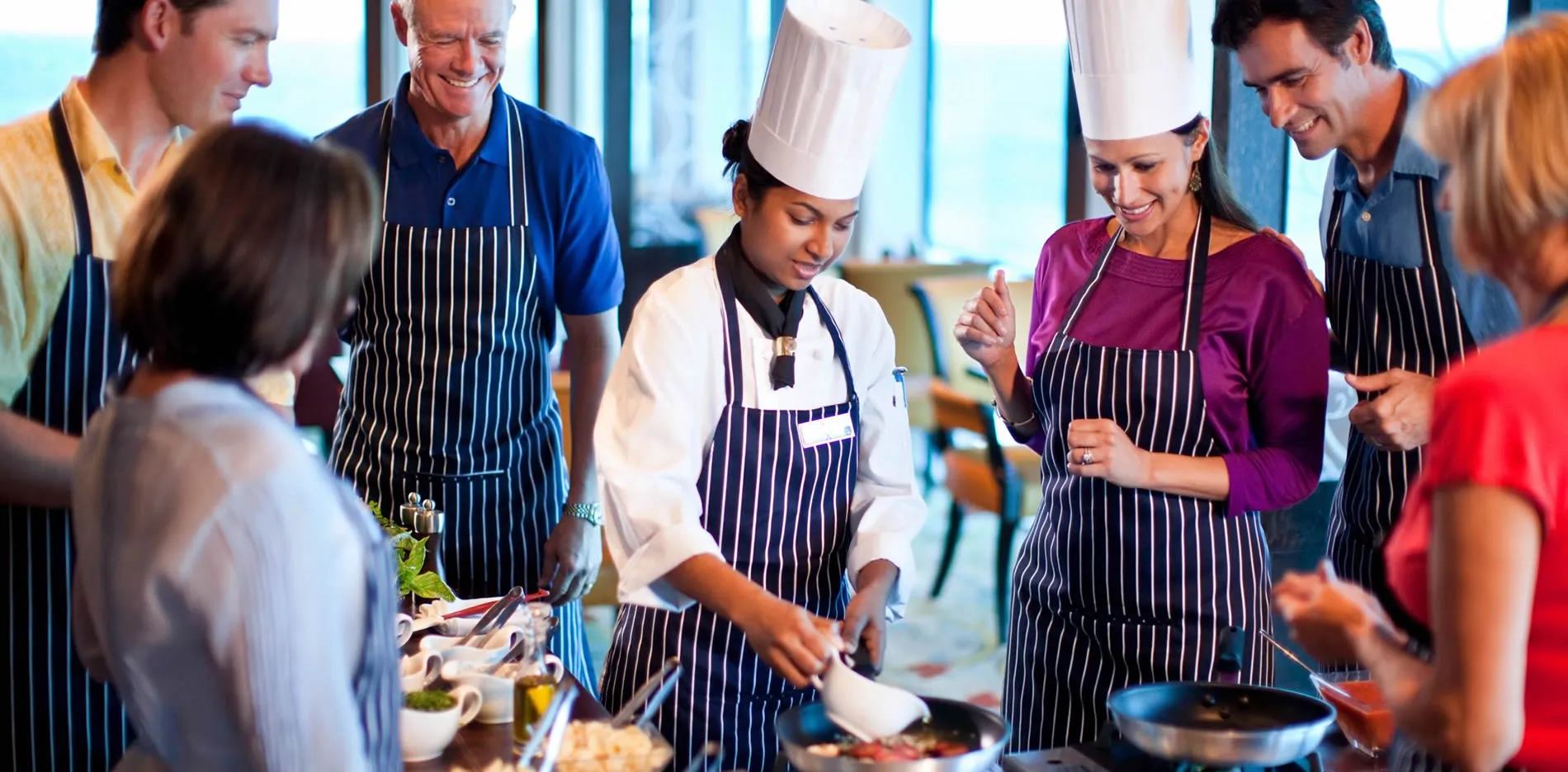 Celebrity Cruises group cooking class
