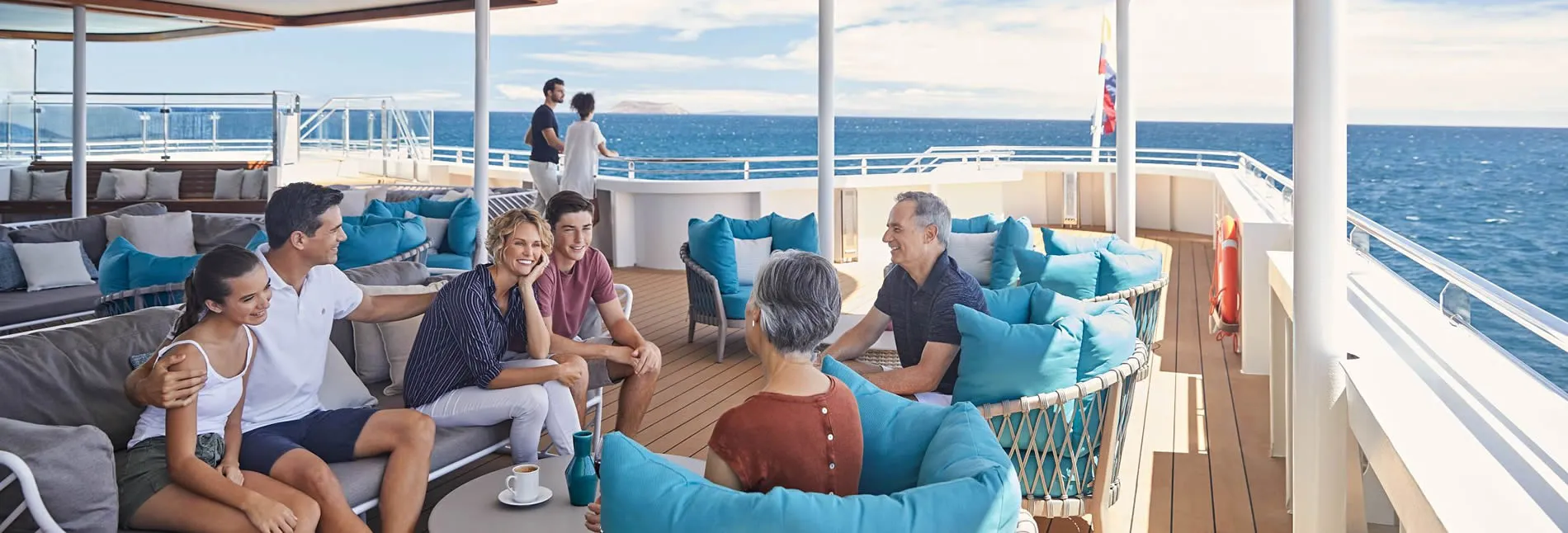 Celebrity Cruises family enjoying Lounge