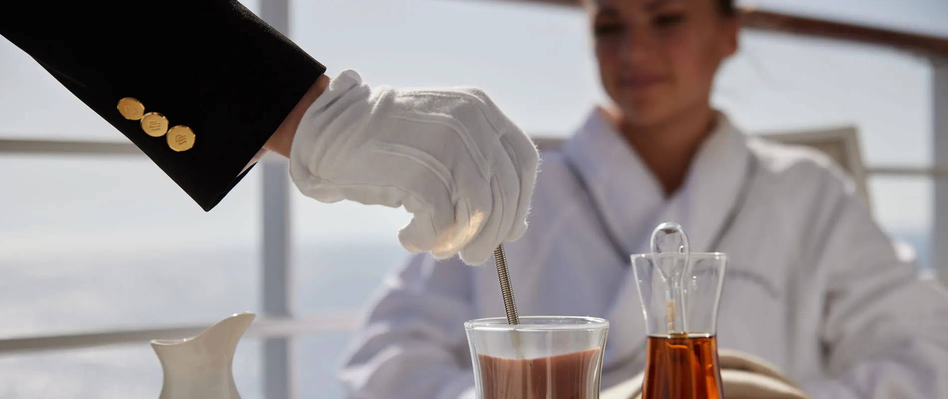 Silversea Cruises enjoying tea