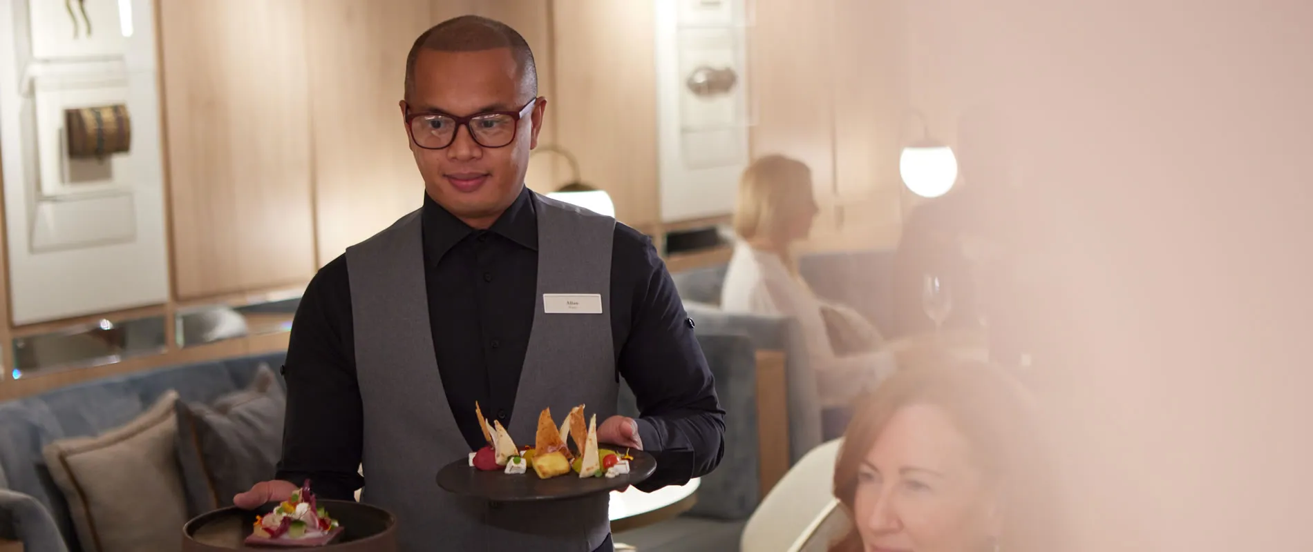 Silversea Cruises waiter service