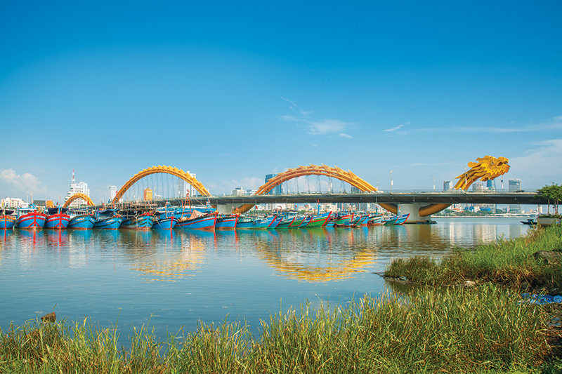 Dragon Bridge in Danang, Vietnam