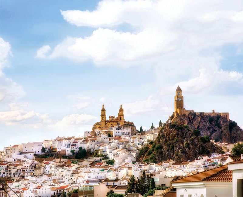 City of Olvera, in Andalusia, Spain