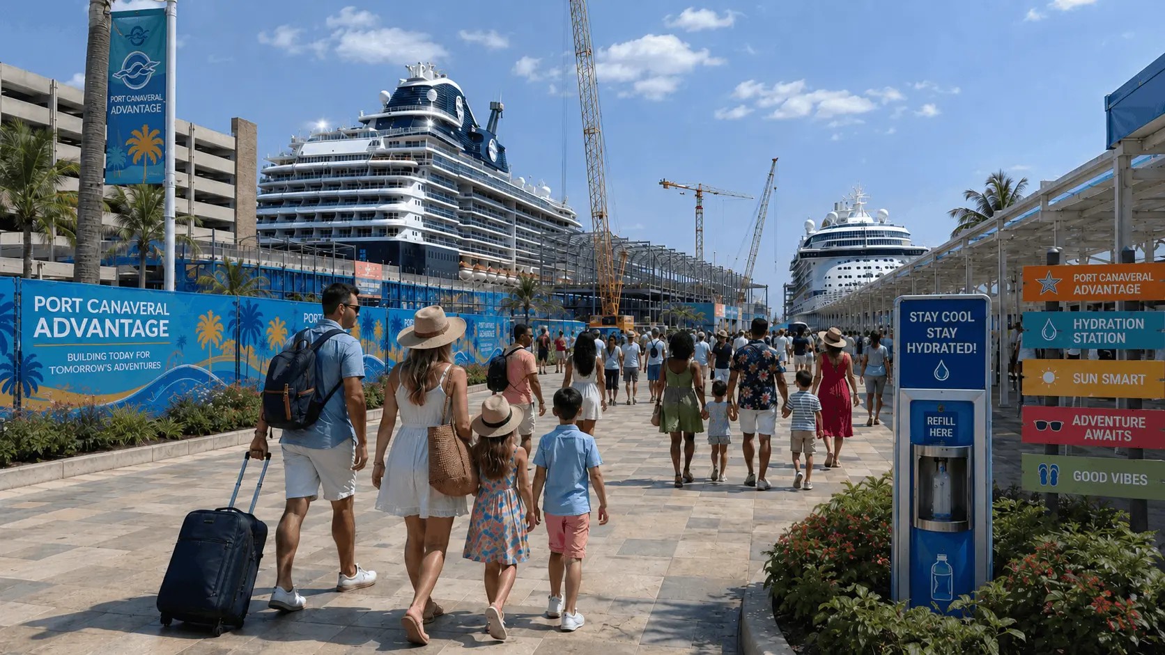 Port Canaveral Renovations Concept Based on Updated Available Knowledge (Rendering)
