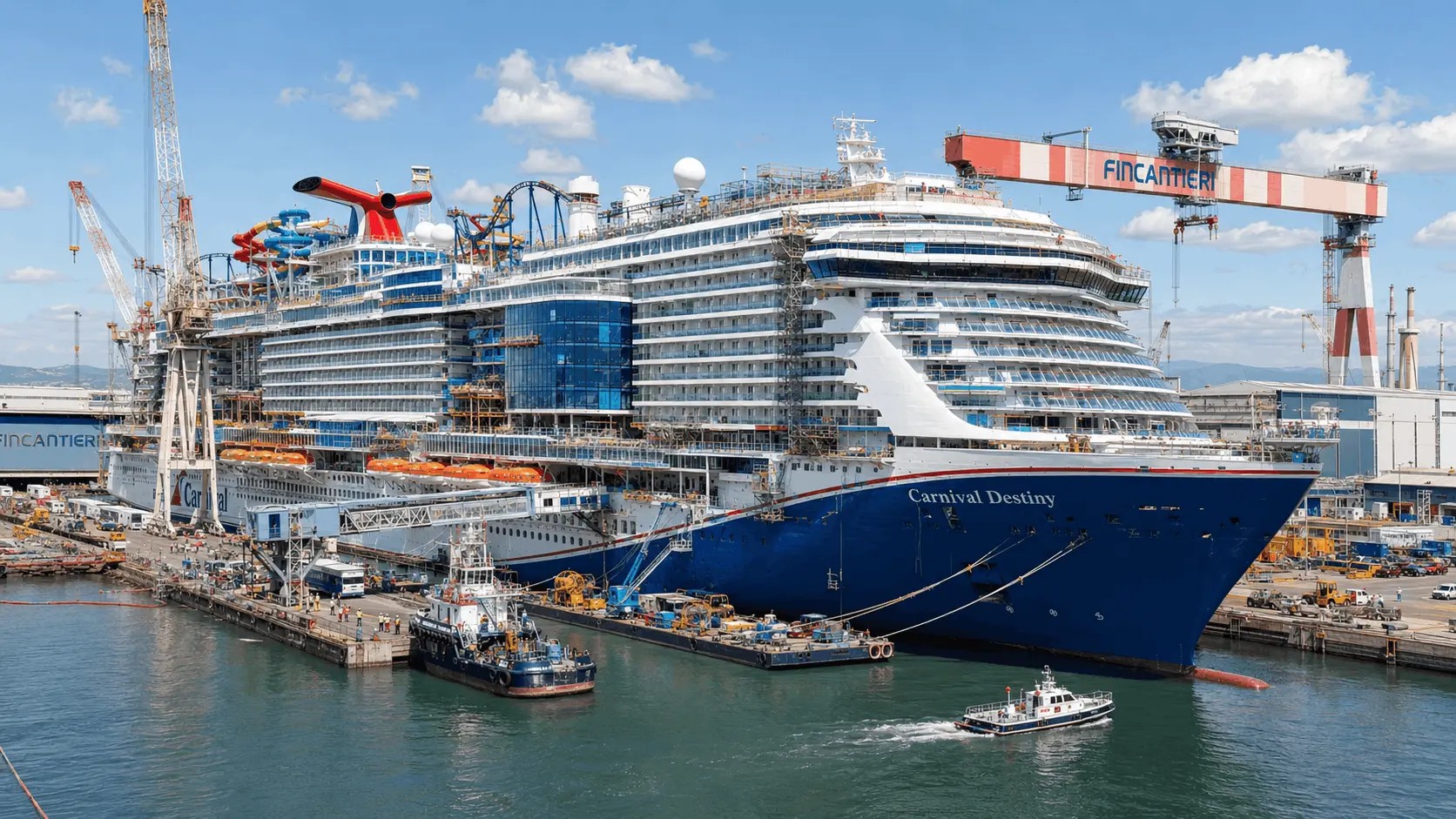 Carnival Destiny In Fincantieri Shipyard