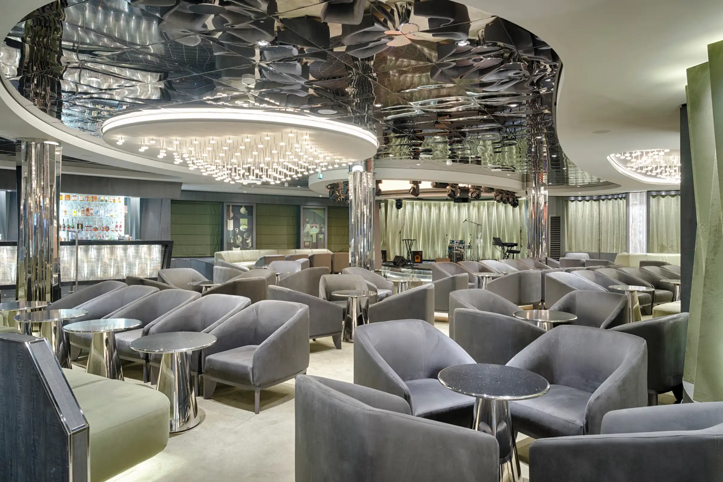 Dining venue aboard an MSC World Class ship illustrating the specialty restaurant design
