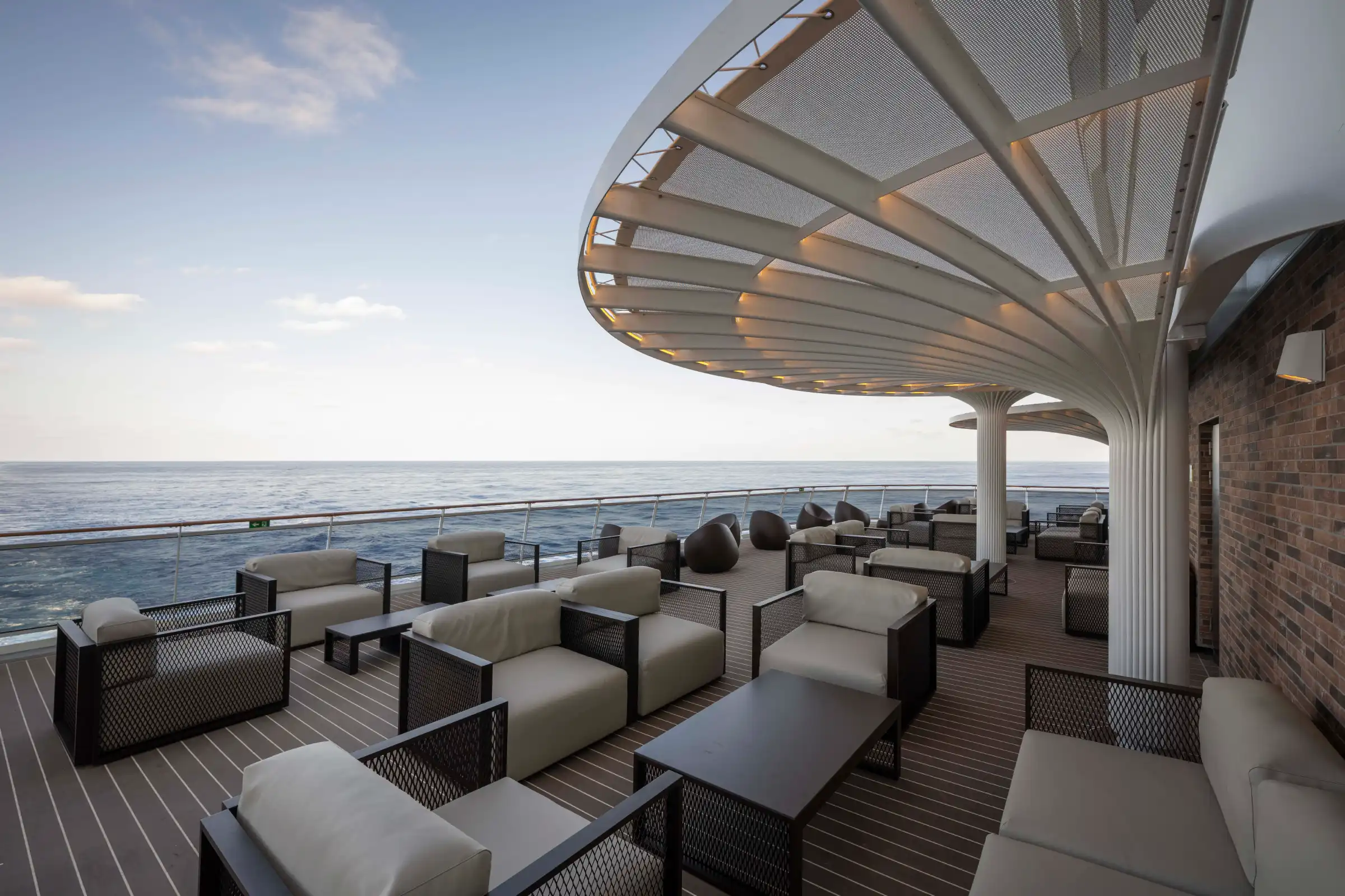 Exterior rendering of MSC World Atlantic showing the World Class hull design and multi-deck profile