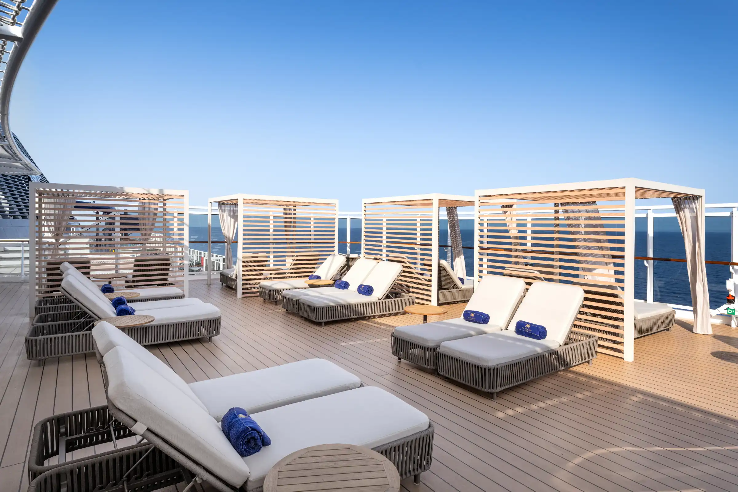 The private Yacht Club pool and sundeck area