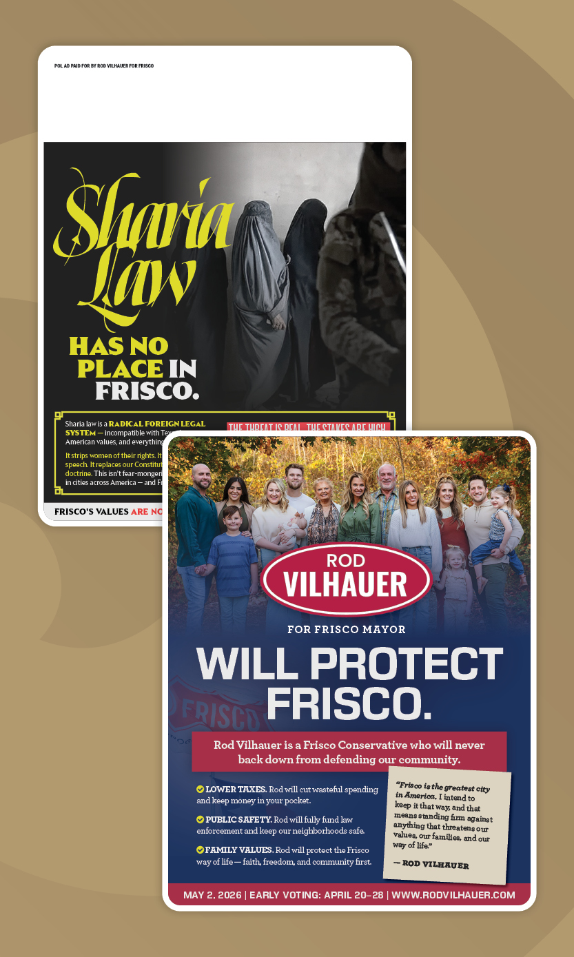 Rod Vilhauer Frisco Mayor direct mail