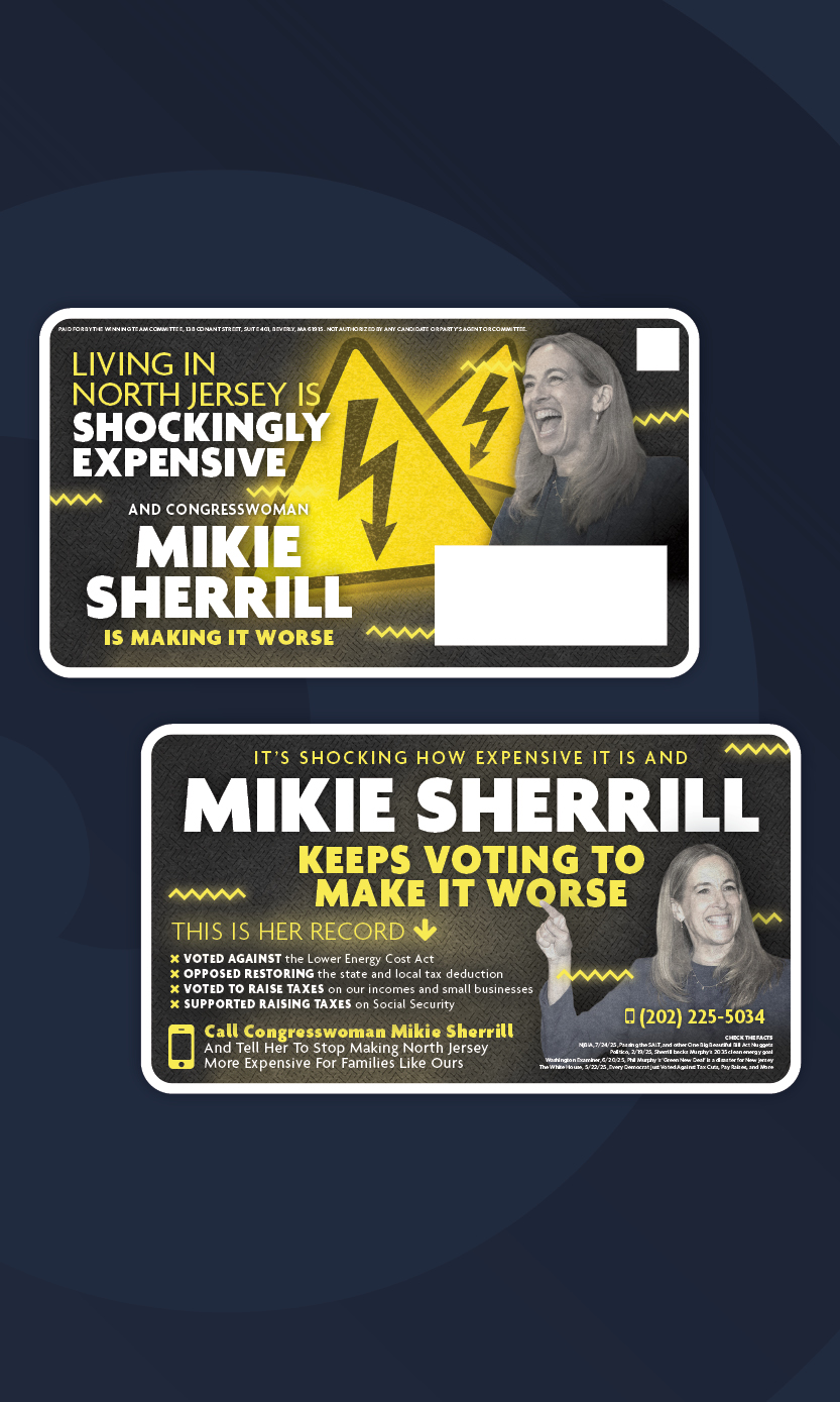 Mikie Sherrill cost of living contrast mail