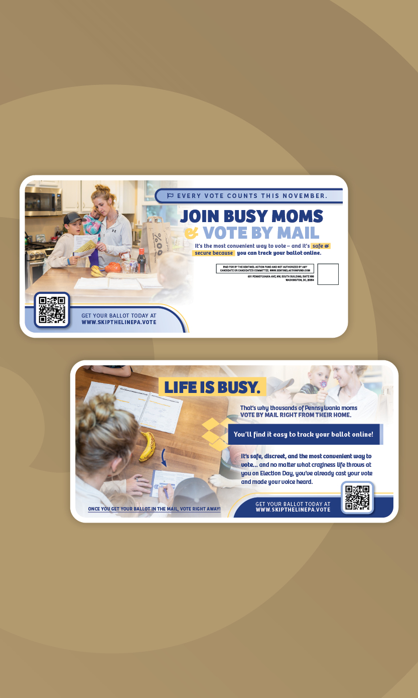 Skip The Line PA busy moms vote by mail