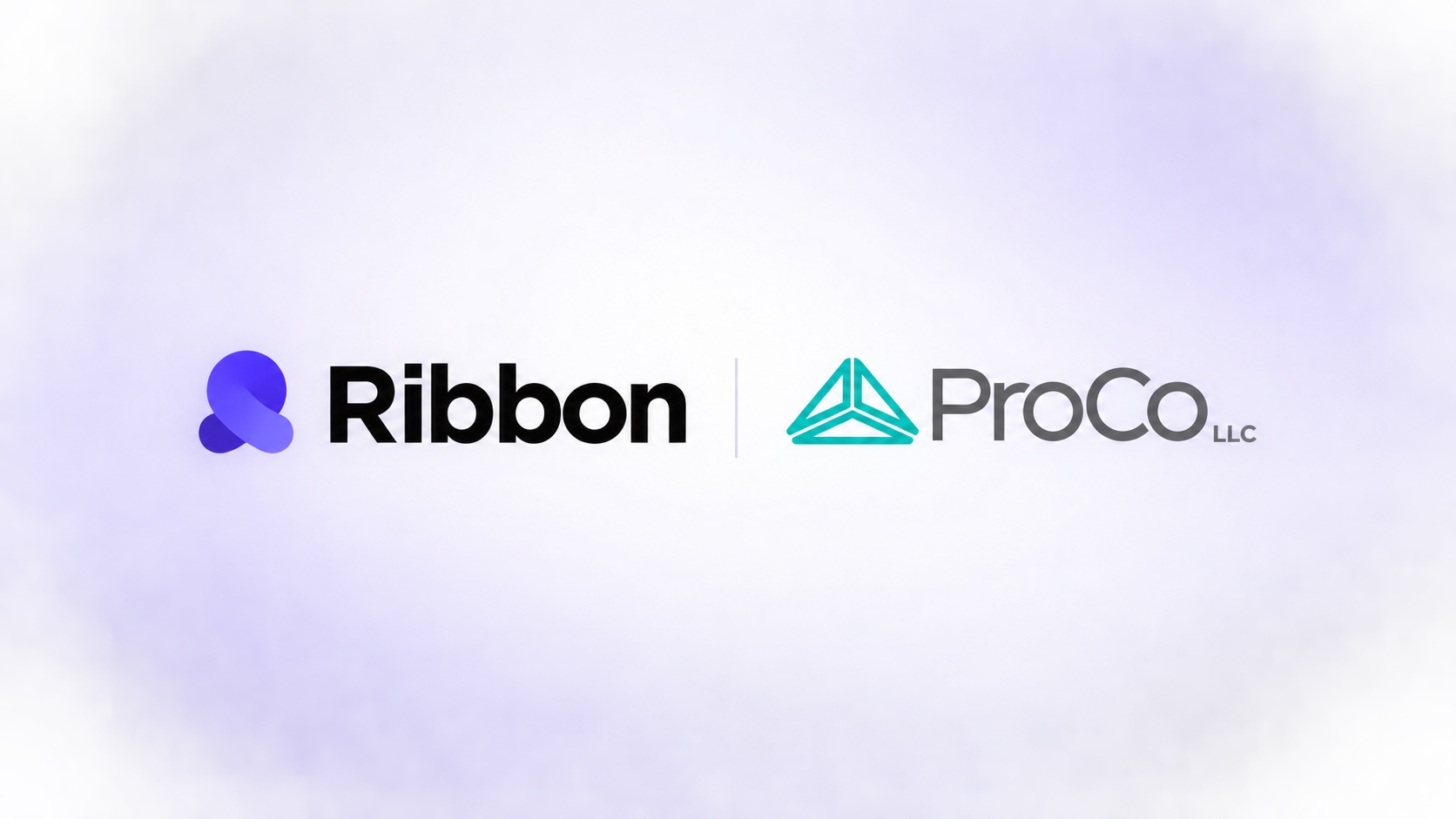 Ribbon and ProCo logos on a subtle lavender gradient