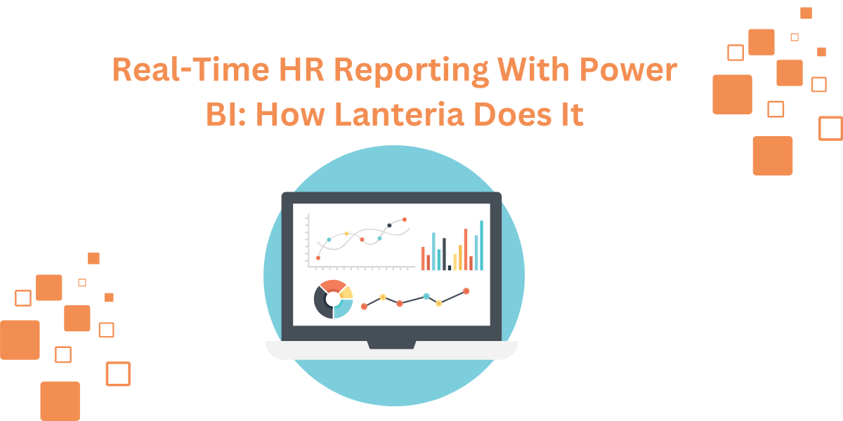 Banner for real-time HR reporting with Power BI and Lanteria HR