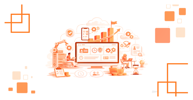 Illustration for the article on digital HR transformation frameworks