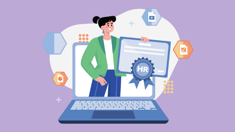 Illustration for the guide to top HR certifications for career growth