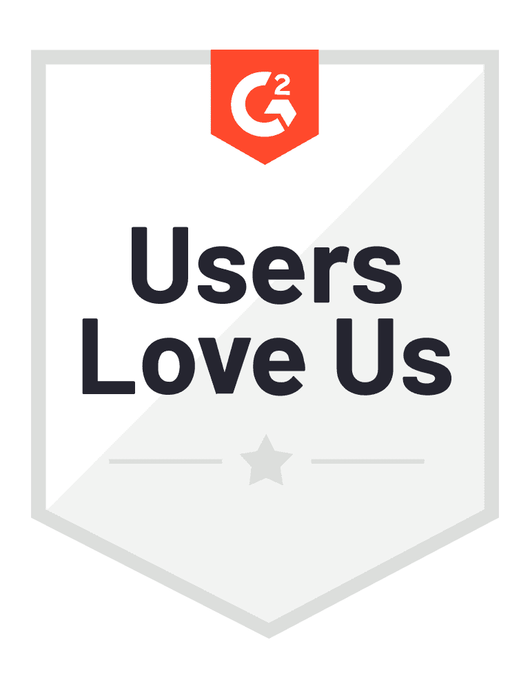 G2 Users Love Us award badge earned by Lanteria HR