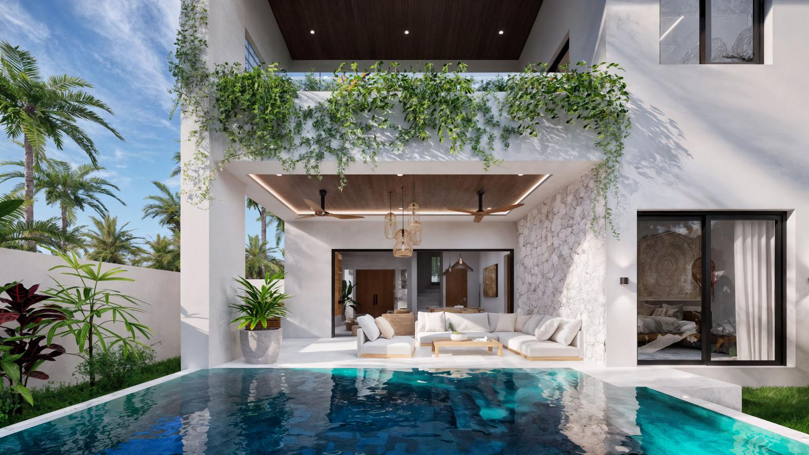 Villa contemporaine avec piscine privée au centre de Lamai, Koh Samui