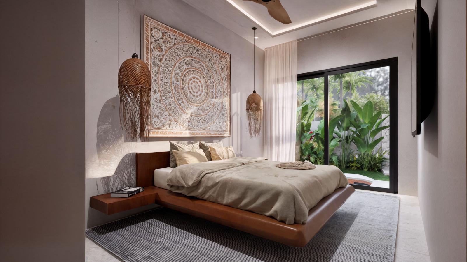 Chambre avec ouverture sur le jardin tropical à Lamai