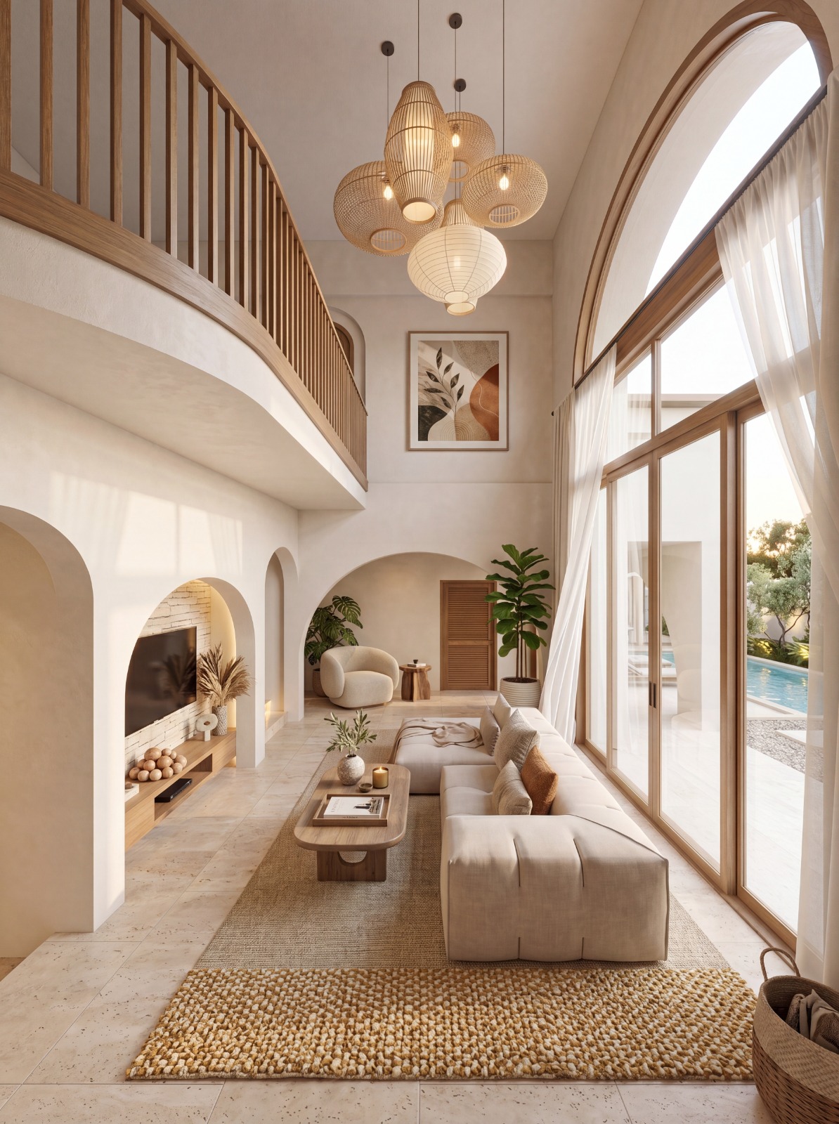 Intérieur et espaces extérieurs de la villa 4 chambres à Lamai - vue 5